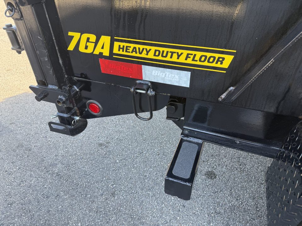 New 14TD-14C4A-BK BIG TEX 7' X 14' TELESCOPIC DUMP TRAILER W/ TARP & COMBO REAR GATE W/ 6' SLIDE IN RAMPS