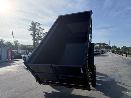 New 14TD-14C4A-BK BIG TEX 7' X 14' TELESCOPIC DUMP TRAILER W/ TARP & COMBO REAR GATE W/ 6' SLIDE IN RAMPS