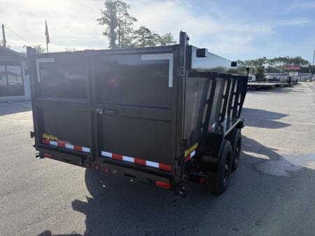 New 14TD-14C4A-BK BIG TEX 7' X 14' TELESCOPIC DUMP TRAILER W/ TARP & COMBO REAR GATE W/ 6' SLIDE IN RAMPS
