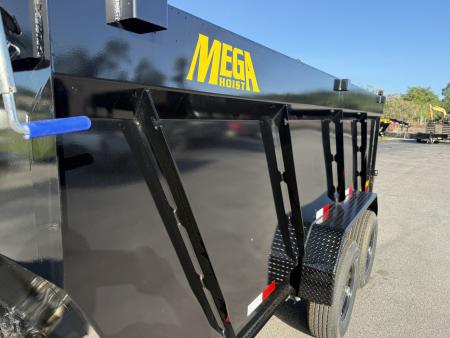 New 14TD-14C4A-BK BIG TEX 7' X 14' TELESCOPIC DUMP TRAILER W/ TARP & COMBO REAR GATE W/ 6' SLIDE IN RAMPS