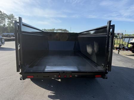 New 14TD-14C4A-BK BIG TEX 7' X 14' TELESCOPIC DUMP TRAILER W/ TARP & COMBO REAR GATE W/ 6' SLIDE IN RAMPS
