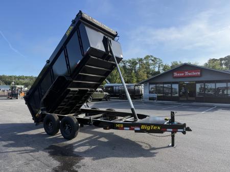 New 14TD-14C4A-BK BIG TEX 7' X 14' TELESCOPIC DUMP TRAILER W/ TARP & COMBO REAR GATE W/ 6' SLIDE IN RAMPS