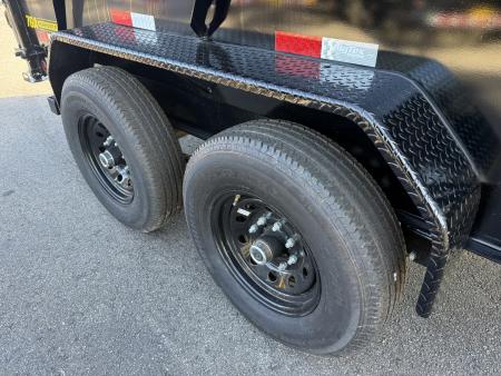 New 14TD-14C4A-BK BIG TEX 7' X 14' TELESCOPIC DUMP TRAILER W/ TARP & COMBO REAR GATE W/ 6' SLIDE IN RAMPS