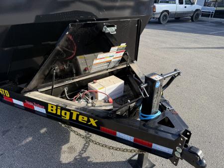 New 14TD-14C4A-BK BIG TEX 7' X 14' TELESCOPIC DUMP TRAILER W/ TARP & COMBO REAR GATE W/ 6' SLIDE IN RAMPS