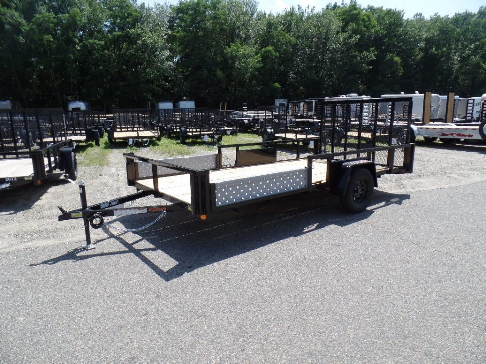New 2026 Quality Steel and Aluminum 7X14 Quad / Utility Model with Lift Out Side Ramps Utility Trailer