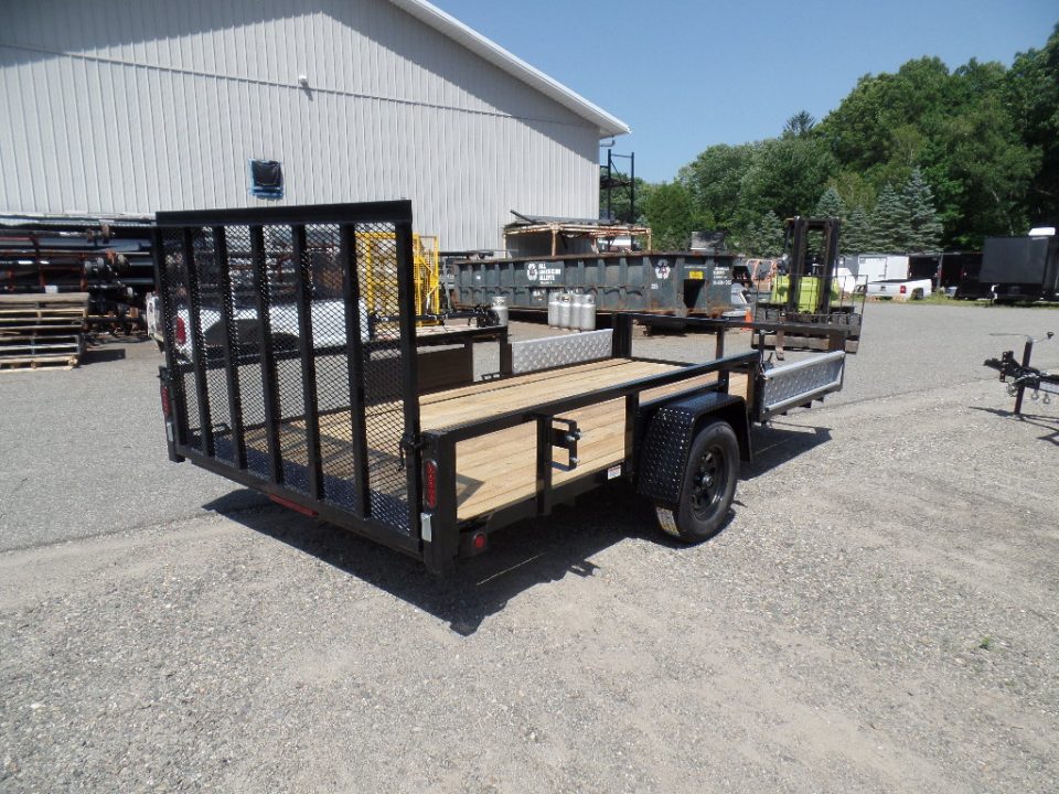 New 2026 Quality Steel and Aluminum 7X14 Quad / Utility Model with Lift Out Side Ramps Utility Trailer