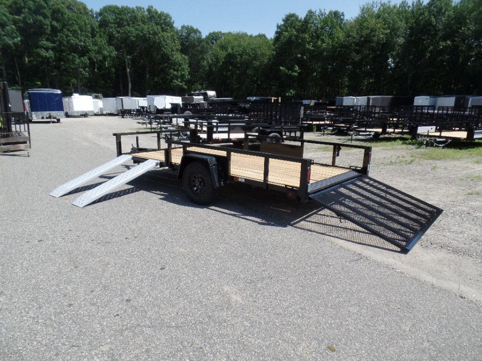New 2026 Quality Steel and Aluminum 7X14 Quad / Utility Model with Lift Out Side Ramps Utility Trailer