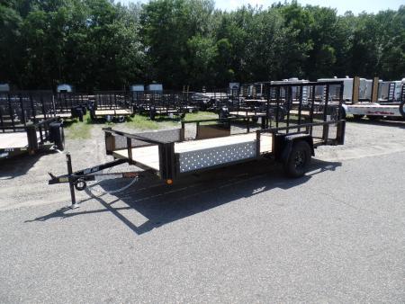 New 2026 Quality Steel and Aluminum 7X14 Quad / Utility Model with Lift Out Side Ramps Utility Trailer