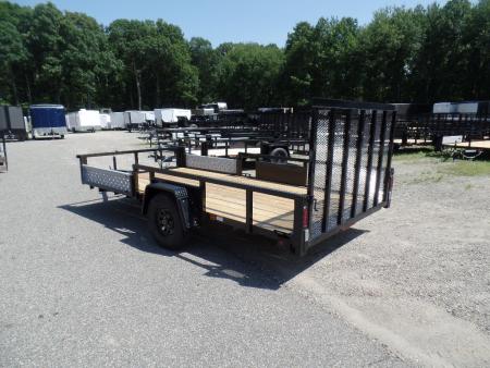 New 2026 Quality Steel and Aluminum 7X14 Quad / Utility Model with Lift Out Side Ramps Utility Trailer