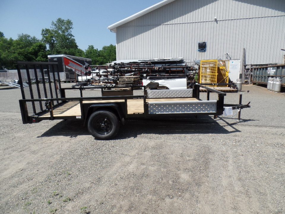 New 2026 Quality Steel and Aluminum 7X14 Quad / Utility Model with Lift Out Side Ramps Utility Trailer