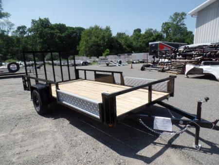 New 2026 Quality Steel and Aluminum 7X14 Quad / Utility Model with Lift Out Side Ramps Utility Trailer