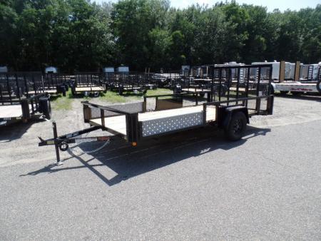 New 2026 Quality Steel and Aluminum 7X14 Quad / Utility Model with Lift Out Side Ramps Utility Trailer