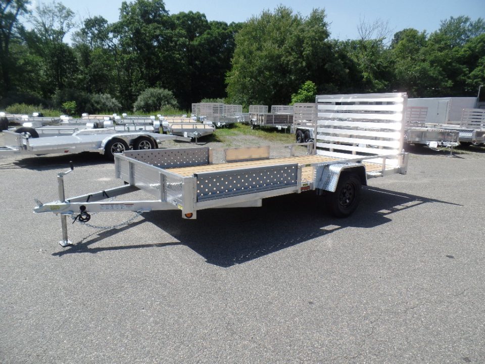 New 2026 Quality Steel and Aluminum 7X14 Quad / Utility Model with Lift Out Side Ramps Utility Trailer