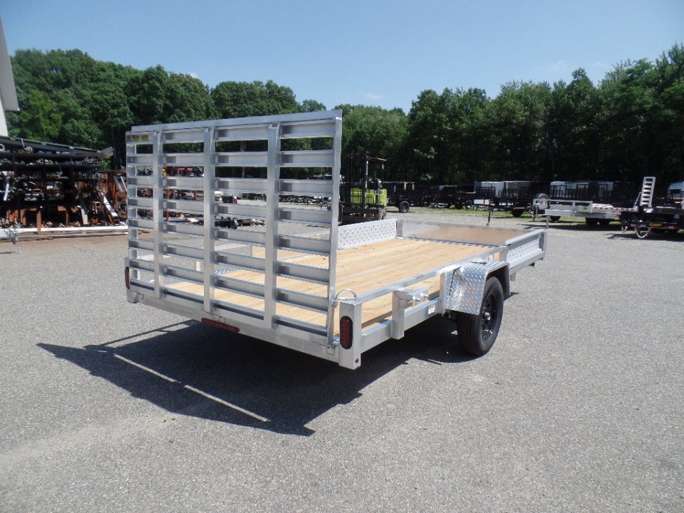 New 2026 Quality Steel and Aluminum 7X14 Quad / Utility Model with Lift Out Side Ramps Utility Trailer