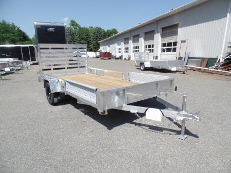 New 2026 Quality Steel and Aluminum 7X14 Quad / Utility Model with Lift Out Side Ramps Utility Trailer