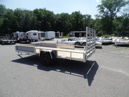 New 2026 Quality Steel and Aluminum 7X14 Quad / Utility Model with Lift Out Side Ramps Utility Trailer