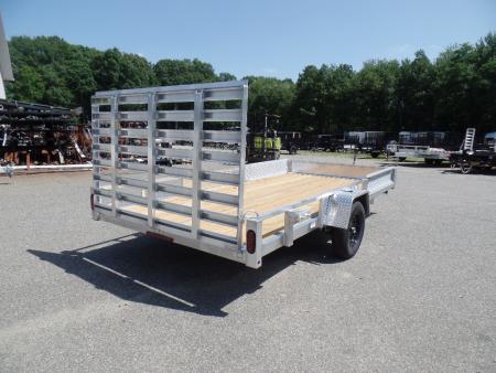 New 2026 Quality Steel and Aluminum 7X14 Quad / Utility Model with Lift Out Side Ramps Utility Trailer