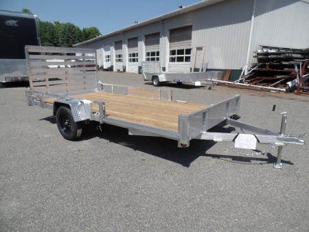 New 2026 Quality Steel and Aluminum 7X14 Quad / Utility Model with Lift Out Side Ramps Utility Trailer