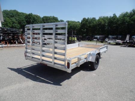 New 2026 Quality Steel and Aluminum 7X14 Quad / Utility Model with Lift Out Side Ramps Utility Trailer
