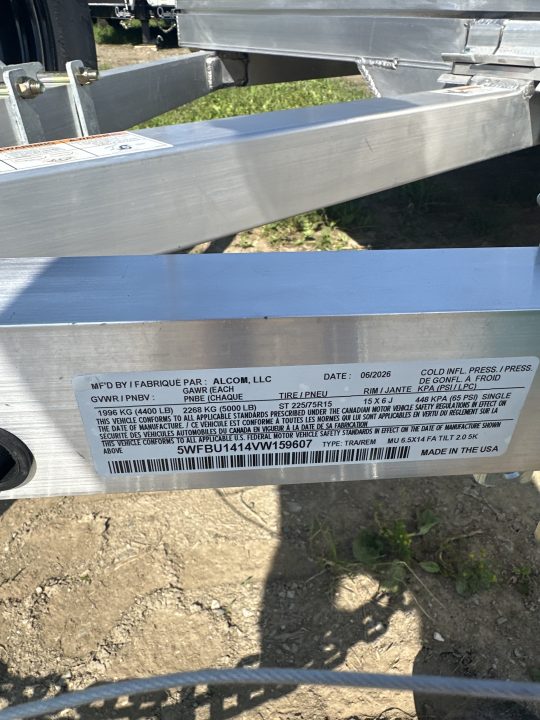 New 2027 Mission MU 6.5X14 FA TILT 2.0 Utility Trailer