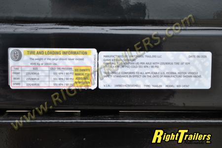 New 2027 Watchdog Trailers 7X14 Dump Trailer