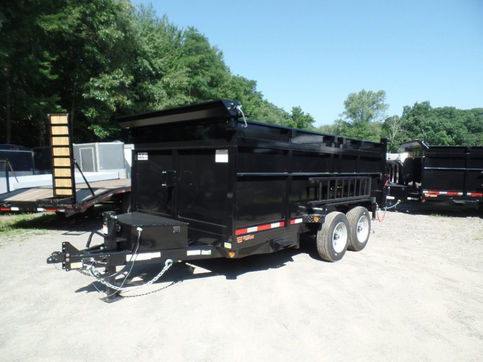 New 2026 Quality Steel and Aluminum 7X14 with 4' sides, 16,000 lb. GVWR , Extra Framing! Dump Trailer