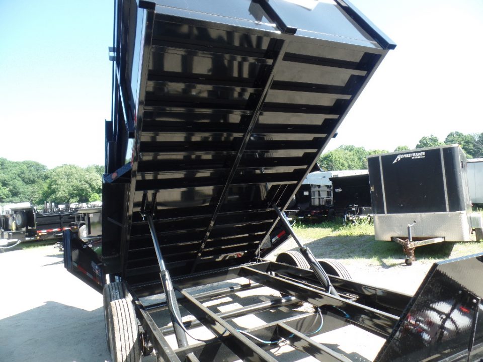 New 2026 Quality Steel and Aluminum 7X14 with 4' sides, 16,000 lb. GVWR , Extra Framing! Dump Trailer