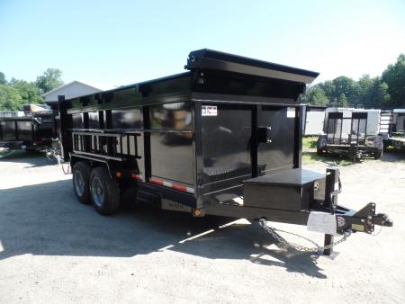 New 2026 Quality Steel and Aluminum 7X14 with 4' sides, 16,000 lb. GVWR , Extra Framing! Dump Trailer