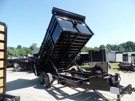 New 2026 Quality Steel and Aluminum 7X14 with 4' sides, 16,000 lb. GVWR , Extra Framing! Dump Trailer