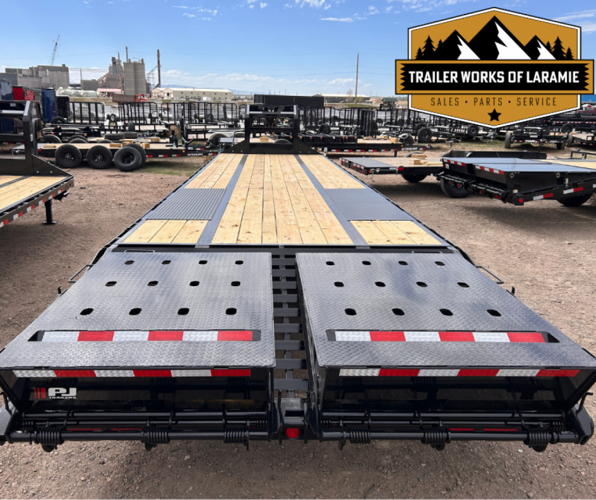 New 2027 PJ Trailers LD 30' Goose Neck Deckover- Monster Ramps- 25K