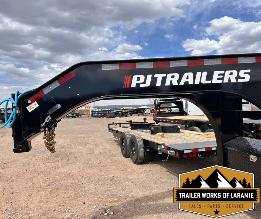New 2027 PJ Trailers LD 30' Goose Neck Deckover- Monster Ramps- 25K