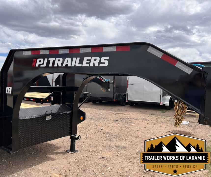 New 2027 PJ Trailers LD 30' Goose Neck Deckover- Monster Ramps- 25K