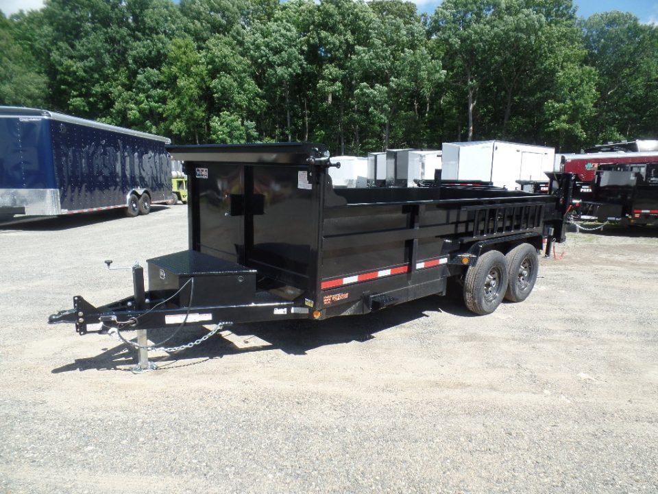 New 2027 Quality Steel and Aluminum 7x16 with 2 ft. high sides Dump Trailer