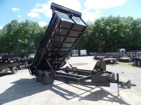 New 2027 Quality Steel and Aluminum 7x16 with 2 ft. high sides Dump Trailer