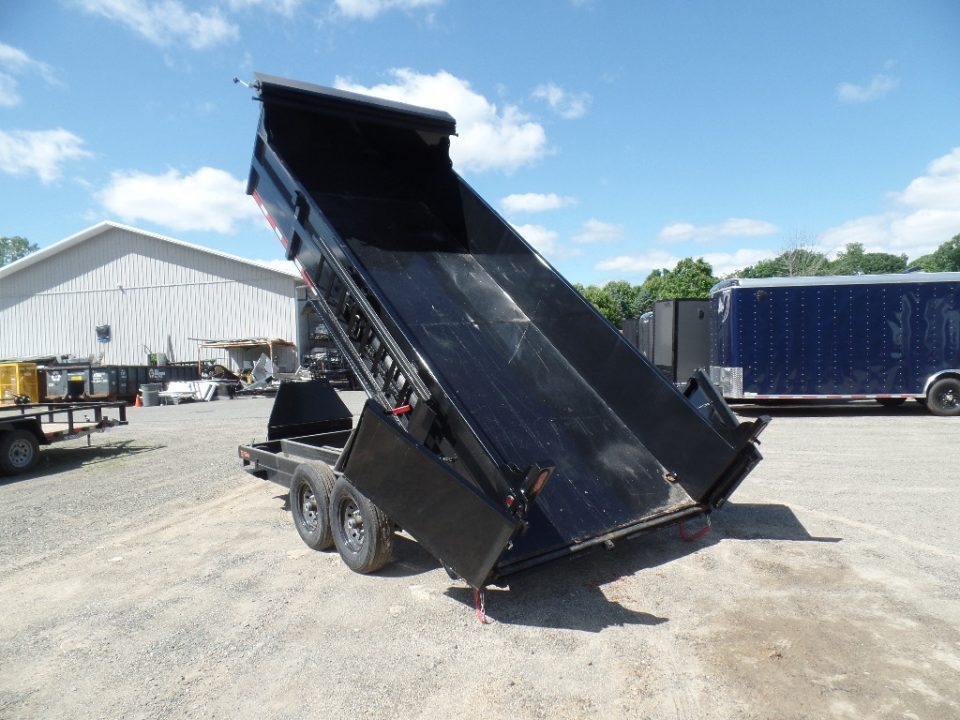New 2027 Quality Steel and Aluminum 7x16 with 2 ft. high sides Dump Trailer