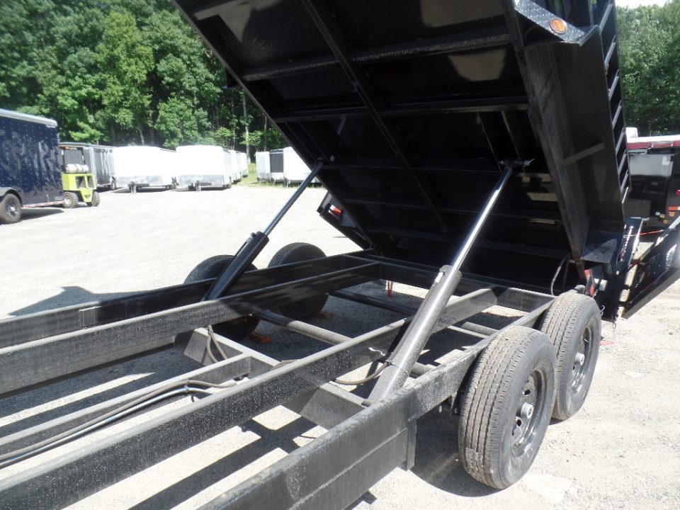 New 2027 Quality Steel and Aluminum 7x16 with 2 ft. high sides Dump Trailer