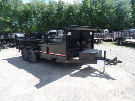 New 2027 Quality Steel and Aluminum 7x16 with 2 ft. high sides Dump Trailer