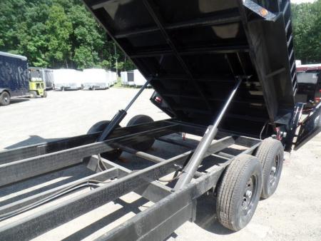 New 2027 Quality Steel and Aluminum 7x16 with 2 ft. high sides Dump Trailer