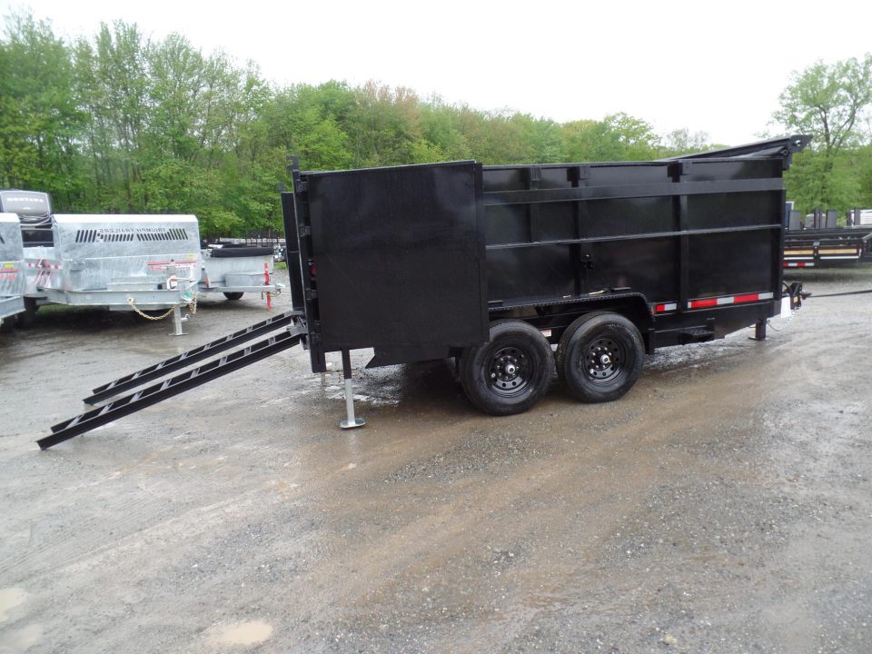 New 2026 Quality Steel and Aluminum 7X14 with 4' sides, 14,000 lb. GVWR , Extra Framing! Dump Trailer