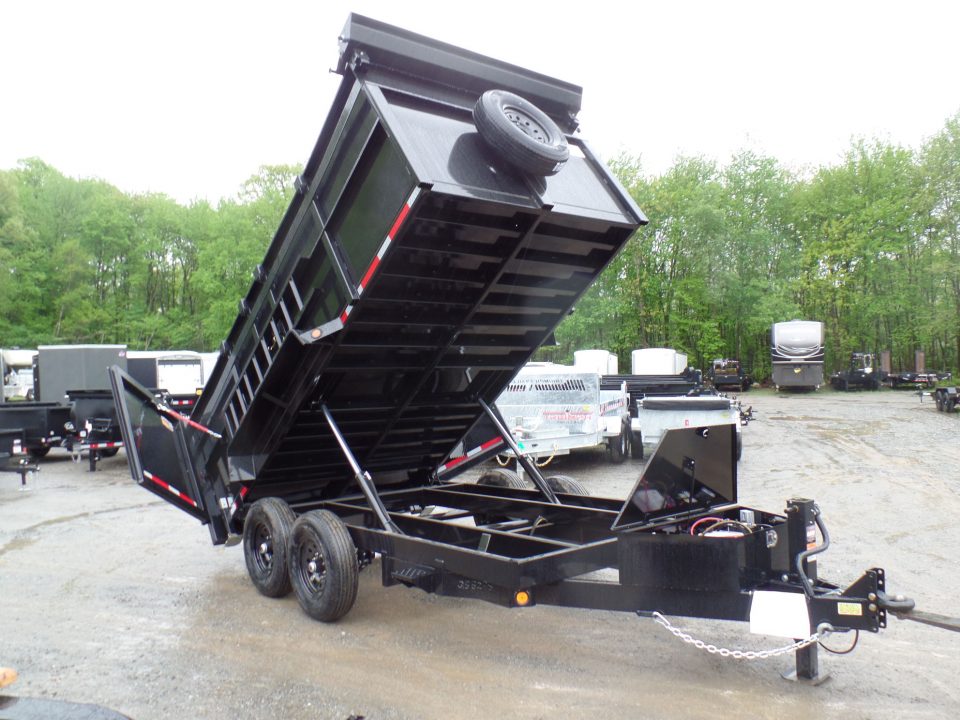 New 2026 Quality Steel and Aluminum 7X14 with 4' sides, 14,000 lb. GVWR , Extra Framing! Dump Trailer