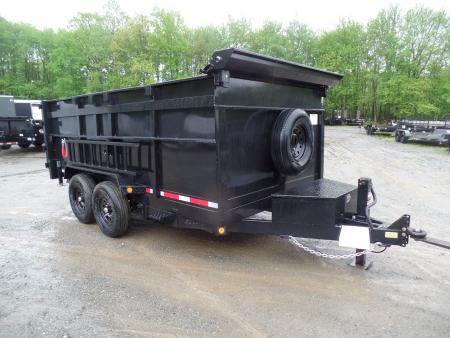 New 2026 Quality Steel and Aluminum 7X14 with 4' sides, 14,000 lb. GVWR , Extra Framing! Dump Trailer