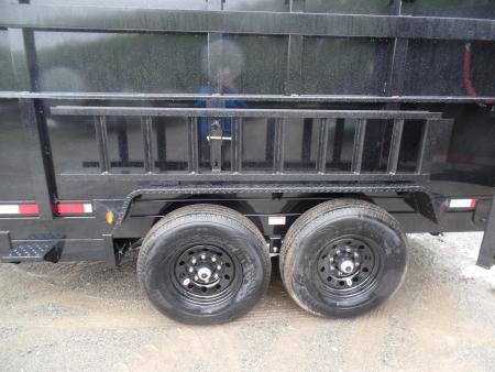 New 2026 Quality Steel and Aluminum 7X14 with 4' sides, 14,000 lb. GVWR , Extra Framing! Dump Trailer
