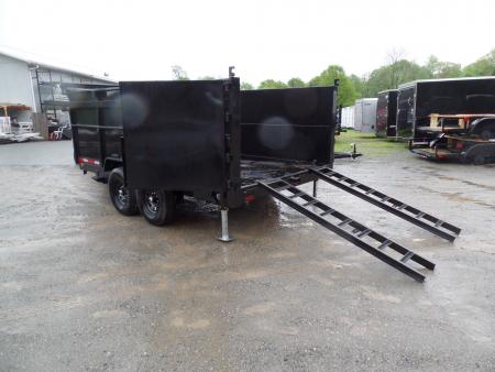 New 2026 Quality Steel and Aluminum 7X14 with 4' sides, 14,000 lb. GVWR , Extra Framing! Dump Trailer