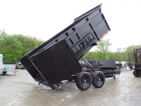 New 2026 Quality Steel and Aluminum 7X14 with 4' sides, 14,000 lb. GVWR , Extra Framing! Dump Trailer