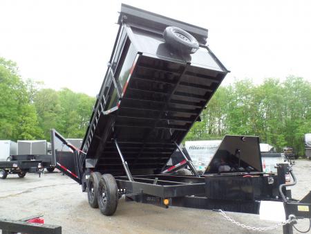 New 2026 Quality Steel and Aluminum 7X14 with 4' sides, 14,000 lb. GVWR , Extra Framing! Dump Trailer