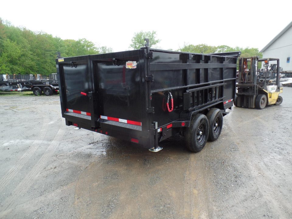 New 2026 Quality Steel and Aluminum 7X14 with 4' sides, 14,000 lb. GVWR , Extra Framing! Dump Trailer