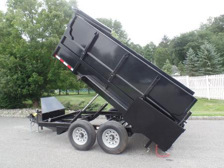 New 2026 Quality Steel and Aluminum 7X12 with 4' sides, 14,000 lb. GVWR , Extra Framing! Dump Trailer