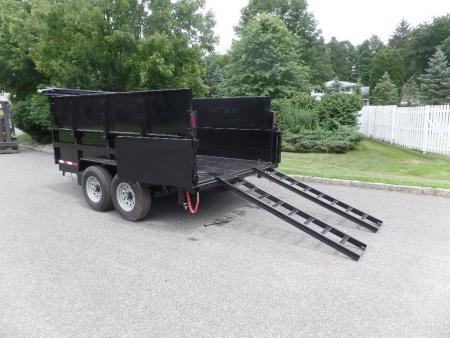 New 2026 Quality Steel and Aluminum 7X12 with 4' sides, 14,000 lb. GVWR , Extra Framing! Dump Trailer