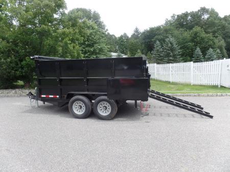 New 2026 Quality Steel and Aluminum 7X12 with 4' sides, 14,000 lb. GVWR , Extra Framing! Dump Trailer