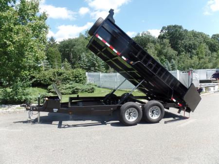 New 2026 Quality Steel and Aluminum 7X12 with 2' sides, 14,000 lb. GVWR , Extra Framing! Dump Trailer